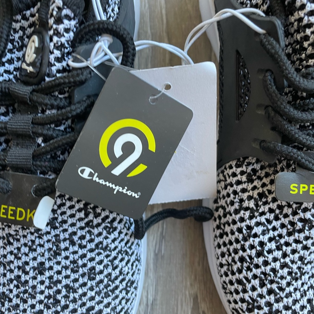 Champion Black and White Athletic Shoes - Picture 5 of 6